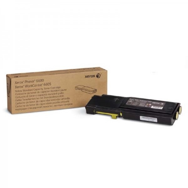 Зареждане на тонер касета Xerox Phaser 6600 / WC 6605 Yellow High Cap.